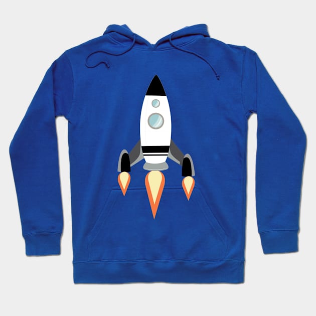 Retro starship Hoodie by TTL